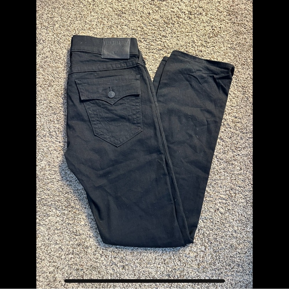 True religion men’s Ricky black jeans size 30